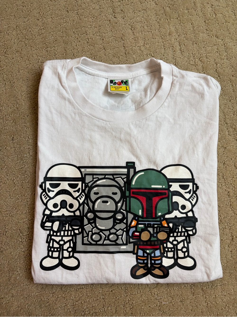 BAPE Star Wats Boba Fett & Stormtrooper Tee